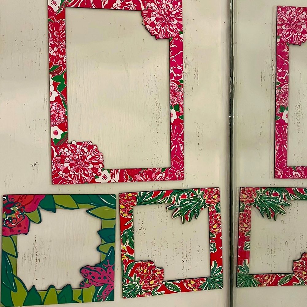 Lilly Pulitzer magnet picture frames